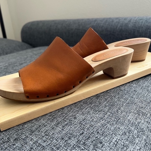 Madewell The Evelyn Slide Clogs - Size 9 - Brown/Tan - Picture 5 of 15